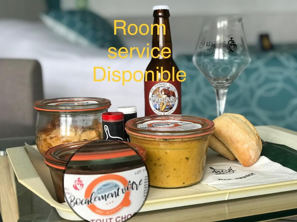 Hotel La Cote Oceane- 250 M Plage 圣让-德蒙 外观 照片