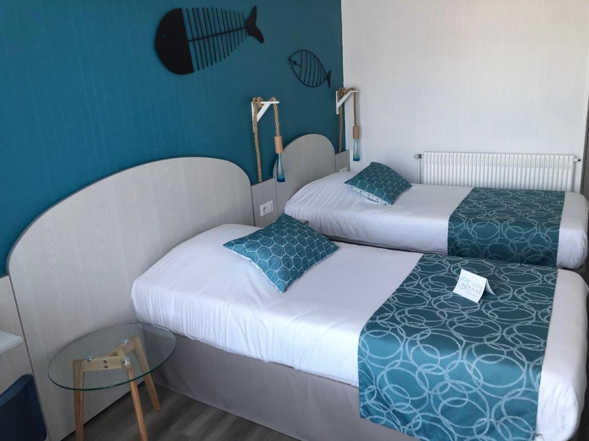Hotel La Cote Oceane- 250 M Plage 圣让-德蒙 外观 照片