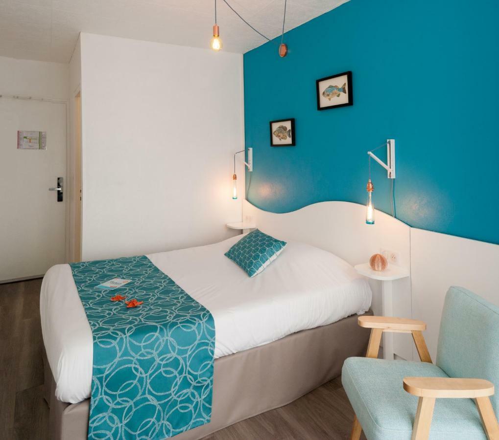 Hotel La Cote Oceane- 250 M Plage 圣让-德蒙 外观 照片